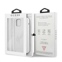 Guess Script Vintage dėklas iPhone 12 Pro Max - kreminis