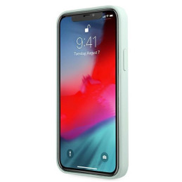 Guess Silicone Vintage dėklas iPhone 12 mini - mėlynos ir rožinės spalvos