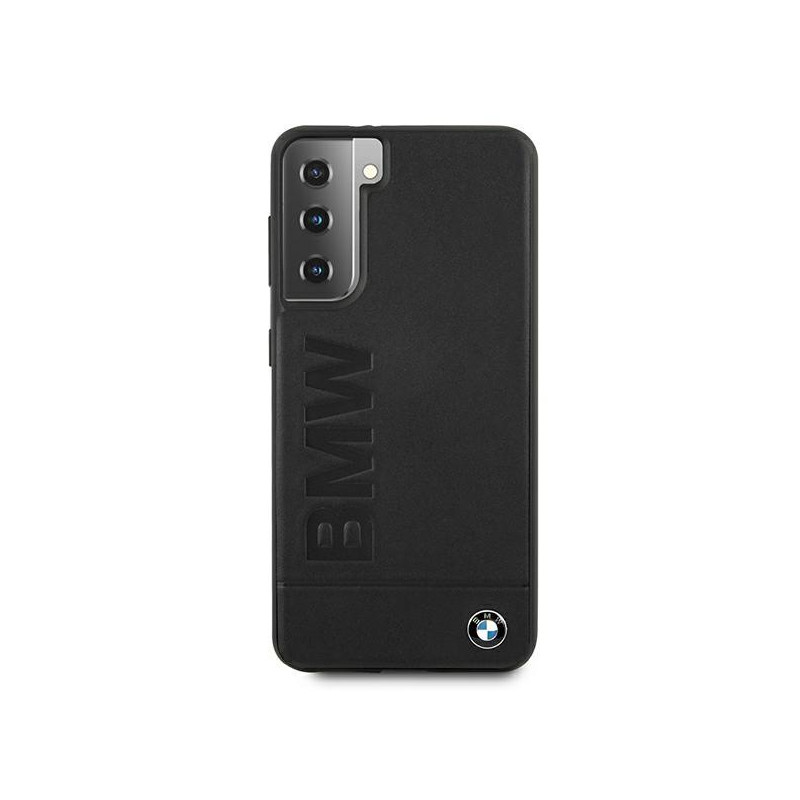 BMW Signature Logo Imprint dėklas, skirtas Samsung Galaxy S21+ - juodas