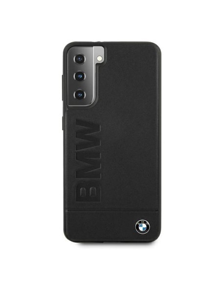 BMW Signature Logo Imprint dėklas, skirtas Samsung Galaxy S21+ - juodas BMW Signature Logo Imprint dėklas, skirtas Samsung Galaxy S21+ - juodas