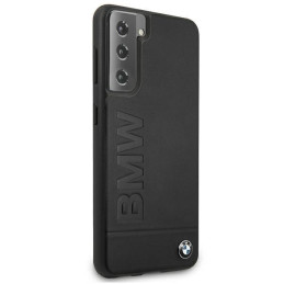 BMW Signature Logo Imprint dėklas, skirtas Samsung Galaxy S21+ - juodas