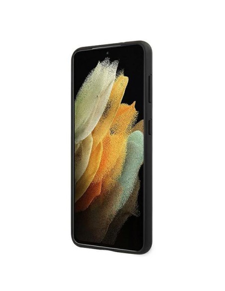 BMW Signature Logo Imprint dėklas, skirtas Samsung Galaxy S21+ - juodas BMW Signature Logo Imprint dėklas, skirtas Samsung Galaxy S21+ - juodas