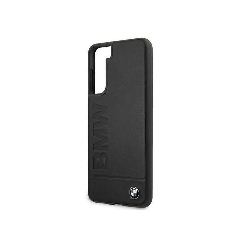 BMW Signature Logo Imprint dėklas, skirtas Samsung Galaxy S21+ - juodas