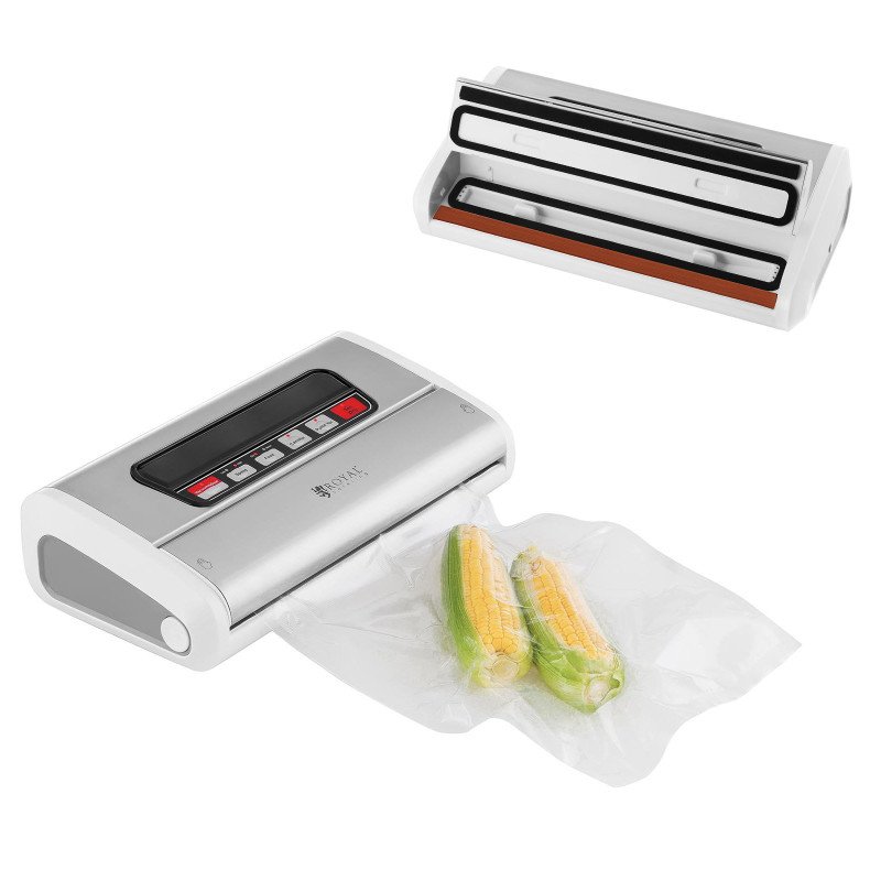 Pakavimo mašinos vakuuminis juostelių sandariklis maisto maišeliams baltas 32cm 165W 230V Royal Catering