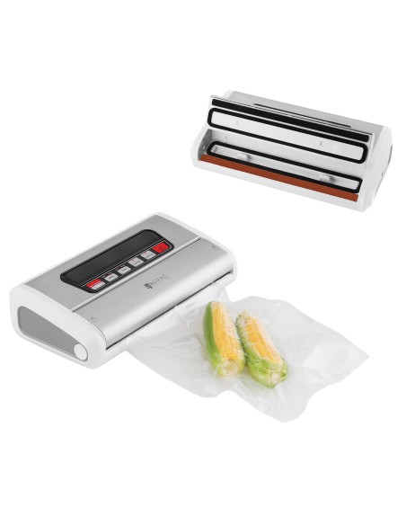 Pakavimo mašinos vakuuminis juostelių sandariklis maisto maišeliams baltas 32cm 165W 230V Royal Catering Pakavimo mašinos vakuuminis juostelių sandariklis maisto maišeliams baltas 32cm 165W 230V Royal Catering