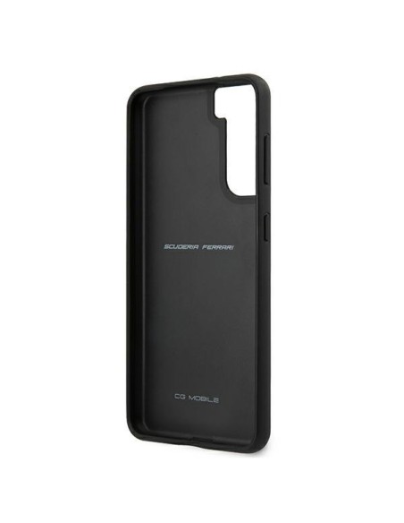 Ferrari Off Track Leather Nylon Stripe dėklas, skirtas Samsung Galaxy S21 - raudonas Ferrari Off Track Leather Nylon Stripe dėklas, skirtas Samsung Galaxy S21 - raudonas