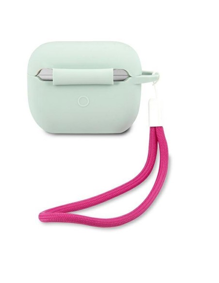 Guess Silicone Vintage dėklas, skirtas AirPods Pro – mėlynas ir rožinis Guess Silicone Vintage dėklas, skirtas AirPods Pro – mėlynas ir rožinis