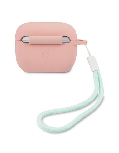 Guess Silicone Vintage dėklas, skirtas AirPods Pro – rožinė ir žalia Guess Silicone Vintage dėklas, skirtas AirPods Pro – rožinė ir žalia