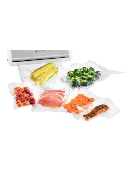 Pakavimo mašinos vakuuminis juostelių sandariklis maisto maišeliams baltas 32cm 165W 230V Royal Catering Pakavimo mašinos vakuuminis juostelių sandariklis maisto maišeliams baltas 32cm 165W 230V Royal Catering