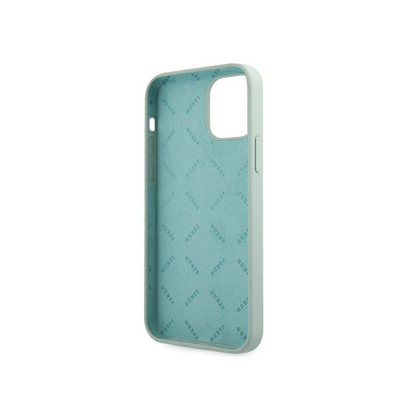 Guess Silicone Vintage dėklas, skirtas iPhone 12 Pro Max - mėlynos ir rožinės spalvos