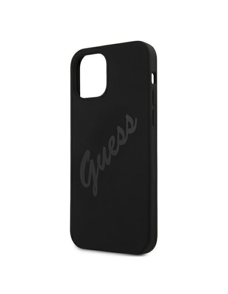 Guess Script Vintage dėklas iPhone 12 mini - juodas Guess Script Vintage dėklas iPhone 12 mini - juodas