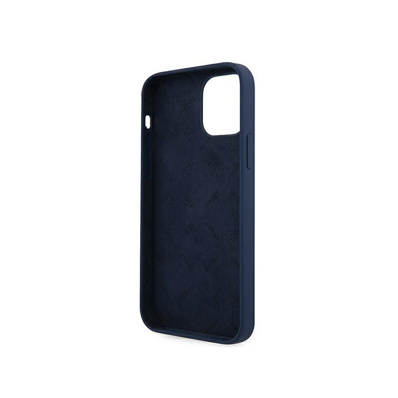 Guess Script Vintage dėklas iPhone 12 mini - mėlynas