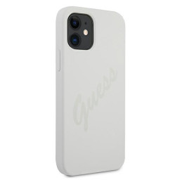 Guess Script Vintage dėklas iPhone 12 mini - kreminis