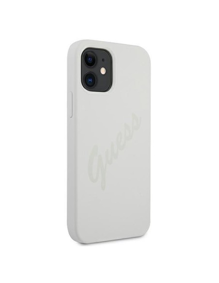 Guess Script Vintage dėklas iPhone 12 mini - kreminis Guess Script Vintage dėklas iPhone 12 mini - kreminis