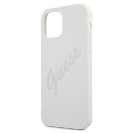 Guess Script Vintage dėklas iPhone 12 mini - kreminis