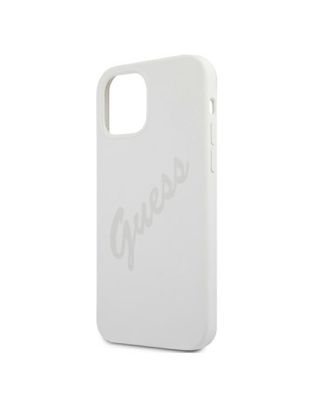 Guess Script Vintage dėklas iPhone 12 mini - kreminis Guess Script Vintage dėklas iPhone 12 mini - kreminis