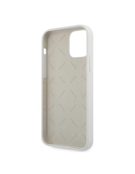 Guess Script Vintage dėklas iPhone 12 mini - kreminis Guess Script Vintage dėklas iPhone 12 mini - kreminis