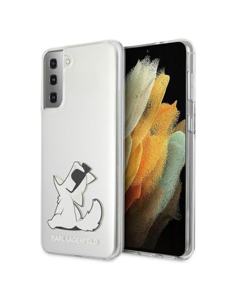 Karl Lagerfeld Choupette Fun dėklas, skirtas Samsung Galaxy S21+ - skaidrus Karl Lagerfeld Choupette Fun dėklas, skirtas Samsung Galaxy S21+ - skaidrus