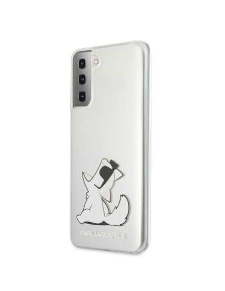 Karl Lagerfeld Choupette Fun dėklas, skirtas Samsung Galaxy S21+ - skaidrus Karl Lagerfeld Choupette Fun dėklas, skirtas Samsung Galaxy S21+ - skaidrus