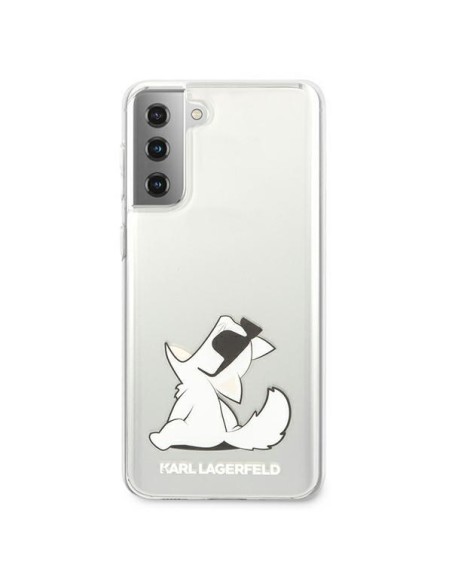 Karl Lagerfeld Choupette Fun dėklas, skirtas Samsung Galaxy S21+ - skaidrus Karl Lagerfeld Choupette Fun dėklas, skirtas Samsung Galaxy S21+ - skaidrus