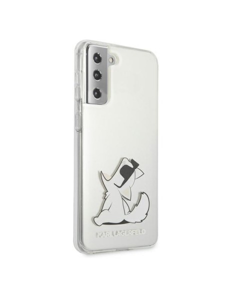 Karl Lagerfeld Choupette Fun dėklas, skirtas Samsung Galaxy S21+ - skaidrus Karl Lagerfeld Choupette Fun dėklas, skirtas Samsung Galaxy S21+ - skaidrus