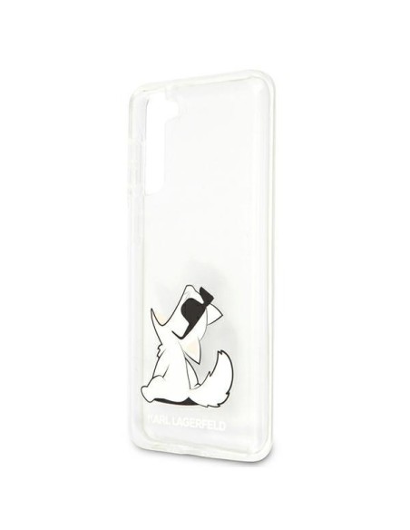 Karl Lagerfeld Choupette Fun dėklas, skirtas Samsung Galaxy S21+ - skaidrus Karl Lagerfeld Choupette Fun dėklas, skirtas Samsung Galaxy S21+ - skaidrus