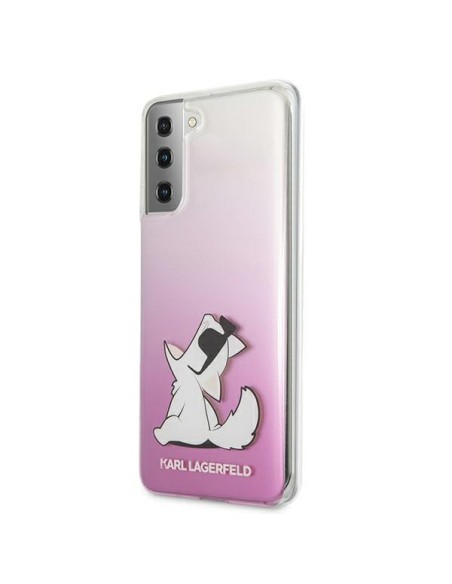 Karl Lagerfeld Choupette Fun dėklas, skirtas Samsung Galaxy S21+ - rožinis Karl Lagerfeld Choupette Fun dėklas, skirtas Samsung Galaxy S21+ - rožinis