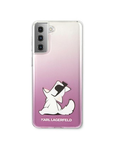 Karl Lagerfeld Choupette Fun dėklas, skirtas Samsung Galaxy S21+ - rožinis Karl Lagerfeld Choupette Fun dėklas, skirtas Samsung Galaxy S21+ - rožinis