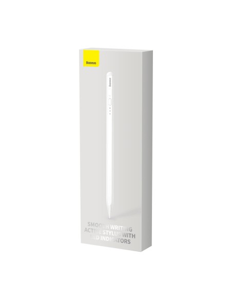 Rašiklis su LED indikatoriumi iPad baltam + USB-C laidu ir keičiamu aktyviuoju antgaliu Rašiklis su LED indikatoriumi iPad baltam + USB-C laidu ir keičiamu aktyviuoju antgaliu