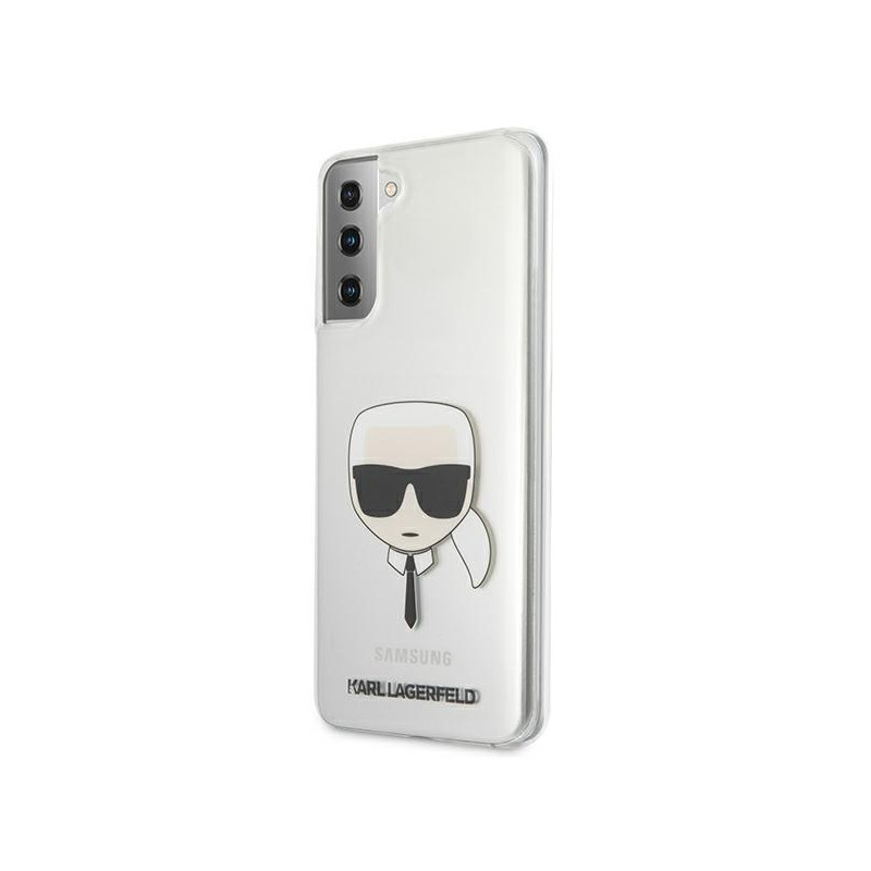 Karl Lagerfeld Karl& 39 s Head dėklas, skirtas Samsung Galaxy S21+ - skaidrus