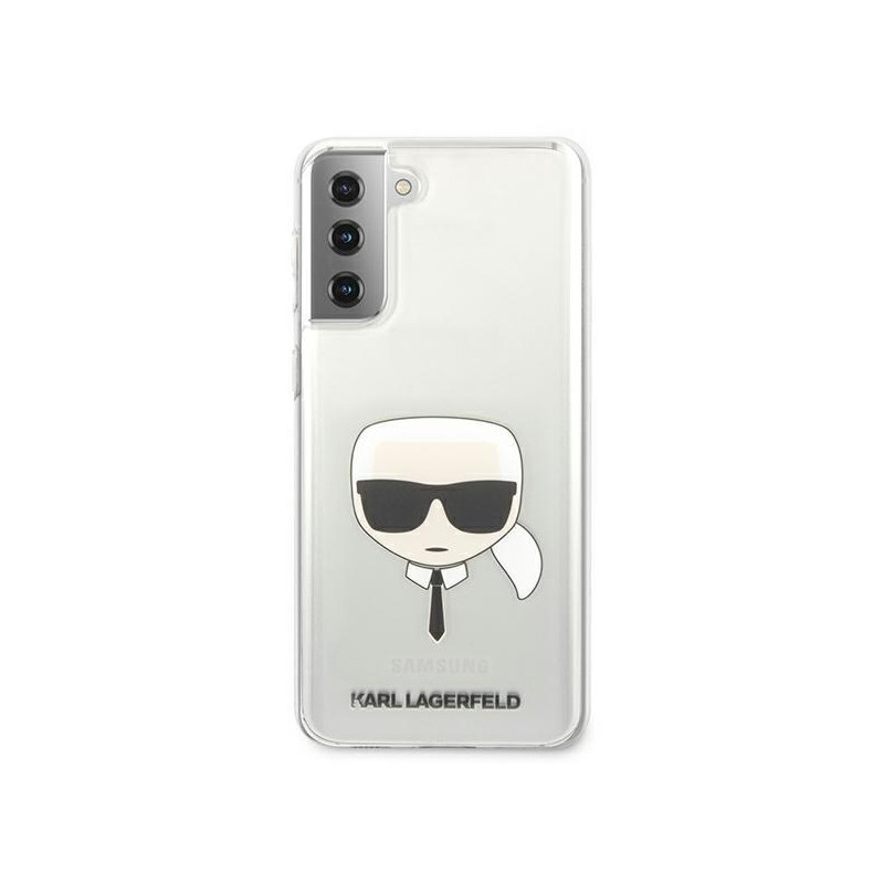 Karl Lagerfeld Karl& 39 s Head dėklas, skirtas Samsung Galaxy S21+ - skaidrus