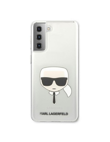 Karl Lagerfeld Karl& 39 s Head dėklas, skirtas Samsung Galaxy S21+ - skaidrus