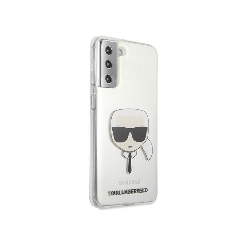 Karl Lagerfeld Karl& 39 s Head dėklas, skirtas Samsung Galaxy S21+ - skaidrus