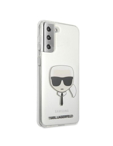 Karl Lagerfeld Karl& 39 s Head dėklas, skirtas Samsung Galaxy S21+ - skaidrus