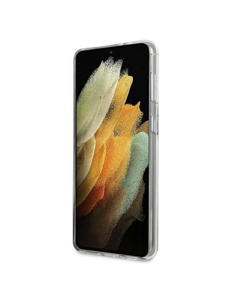 Karl Lagerfeld Karl& 39 s Head dėklas, skirtas Samsung Galaxy S21+ - skaidrus