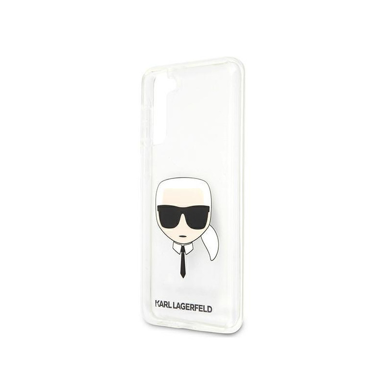 Karl Lagerfeld Karl& 39 s Head dėklas, skirtas Samsung Galaxy S21+ - skaidrus