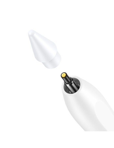 Rašiklis su LED indikatoriumi iPad baltam + USB-C laidu ir keičiamu aktyviuoju antgaliu Rašiklis su LED indikatoriumi iPad baltam + USB-C laidu ir keičiamu aktyviuoju antgaliu