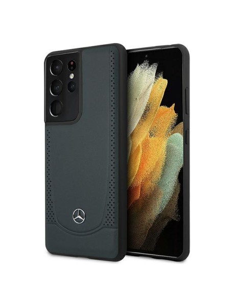 Mercedes Urban Line dėklas, skirtas Samsung Galaxy S21 Ultra - tamsiai mėlynas Mercedes Urban Line dėklas, skirtas Samsung Galaxy S21 Ultra - tamsiai mėlynas