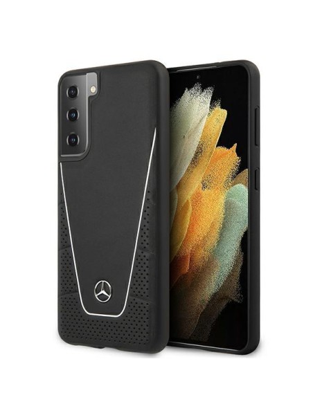 Mercedes Dynamic Line dėklas Samsung Galaxy S21+ - juodas Mercedes Dynamic Line dėklas Samsung Galaxy S21+ - juodas