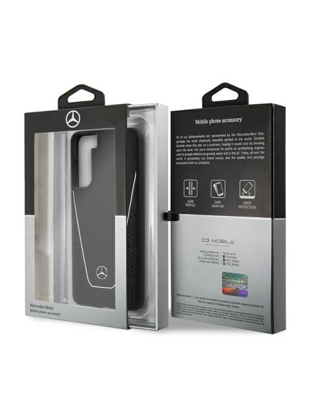 Mercedes Dynamic Line dėklas Samsung Galaxy S21+ - juodas Mercedes Dynamic Line dėklas Samsung Galaxy S21+ - juodas