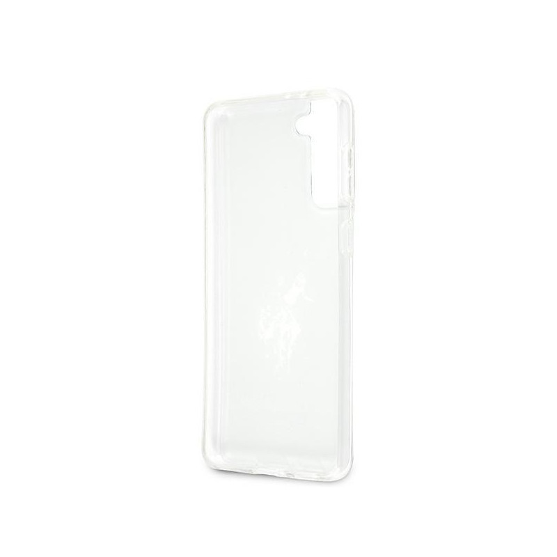 JAV Polo Assn byla Blizgus didelis logotipas Samsung Galaxy S21+ – juodas