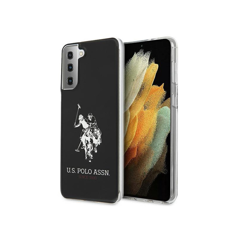 JAV Polo Assn byla Blizgus didelis logotipas Samsung Galaxy S21 – juodas JAV Polo Assn byla Blizgus didelis logotipas Samsung Galaxy S21 – juodas