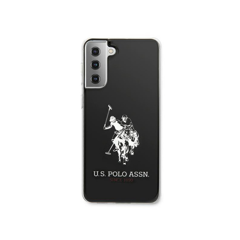 JAV Polo Assn byla Blizgus didelis logotipas Samsung Galaxy S21 – juodas