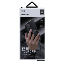 Uniq Heldro dėklas iPhone 12 mini - juodas