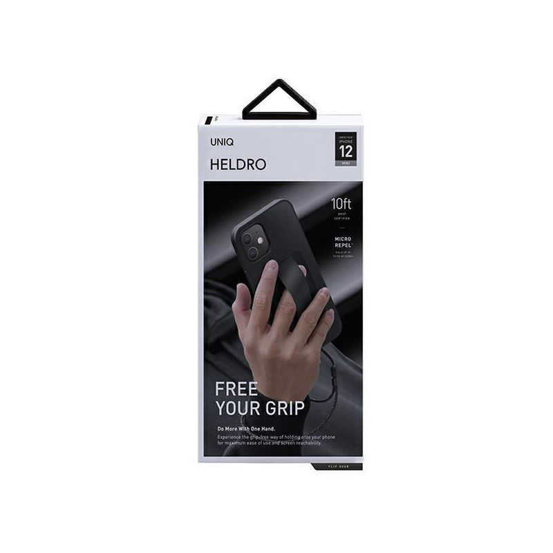 Uniq Heldro dėklas iPhone 12 mini - juodas