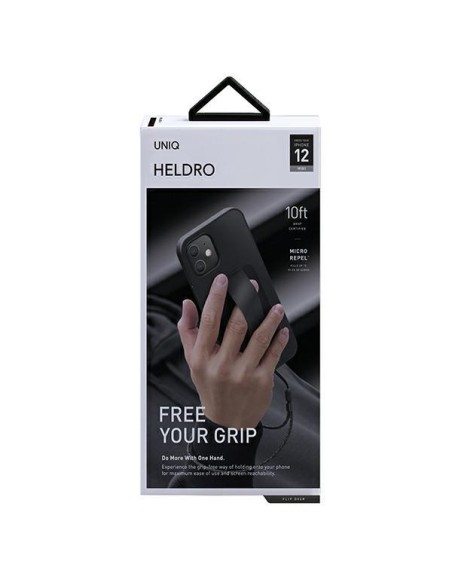 Uniq Heldro dėklas iPhone 12 mini - juodas Uniq Heldro dėklas iPhone 12 mini - juodas