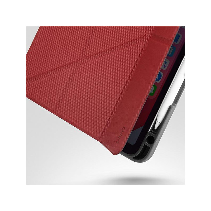 UNIQ Transforma Rigor dėklas, skirtas iPad Air 10.9 (2020) – raudonas
