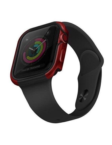 UNIQ Valencia dėklas Apple Watch 4 / 5 / 6 / SE 44mm - raudonas