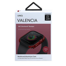 UNIQ Valencia dėklas Apple Watch 4 / 5 / 6 / SE 44mm - raudonas