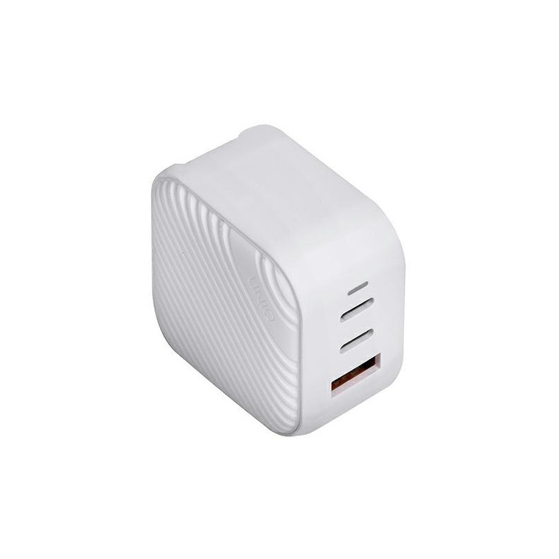 UNIQ Verge Pro 66W GaN USB-C sieninis įkroviklis - baltas